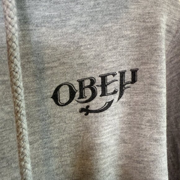 OBEY Hoodie \\ Gray w/ Elephants // Size Small \\ Hindu - Picture 3 of 10